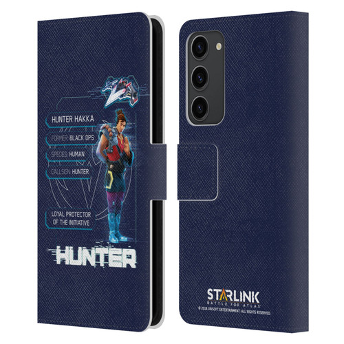 Starlink Battle for Atlas Character Art Hunter Leather Book Wallet Case Cover For Samsung Galaxy S23+ 5G
