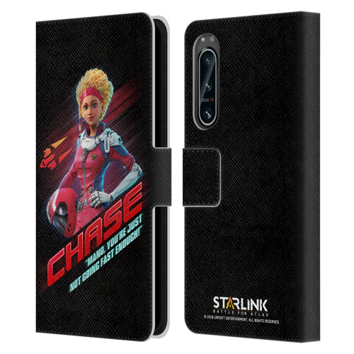 Starlink Battle for Atlas Character Art Calisto Chase Da Silva Leather Book Wallet Case Cover For Sony Xperia 5 IV