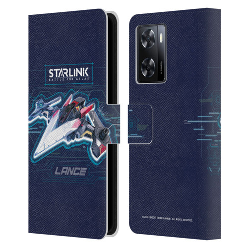 Starlink Battle for Atlas Starships Lance Leather Book Wallet Case Cover For OPPO A57s