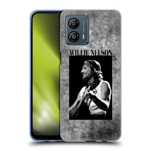 Willie Nelson Grunge Black And White Soft Gel Case for Motorola Moto G53 5G
