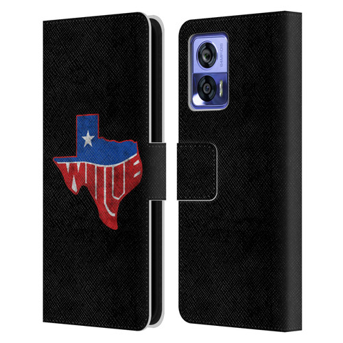 Willie Nelson Grunge Texas Leather Book Wallet Case Cover For Motorola Edge 30 Neo 5G