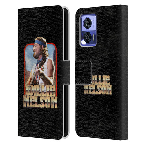 Willie Nelson Grunge Vintage Leather Book Wallet Case Cover For Motorola Edge 30 Neo 5G