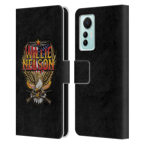 Willie Nelson Grunge Eagle Leather Book Wallet Case Cover For Xiaomi 12 Lite