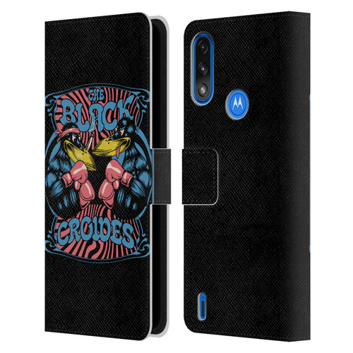 The Black Crowes Graphics Boxing Leather Book Wallet Case Cover For Motorola Moto E7 Power / Moto E7i Power