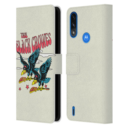 The Black Crowes Graphics Flying Guitars Leather Book Wallet Case Cover For Motorola Moto E7 Power / Moto E7i Power