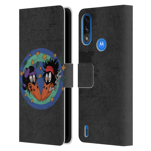 The Black Crowes Graphics Distressed Leather Book Wallet Case Cover For Motorola Moto E7 Power / Moto E7i Power