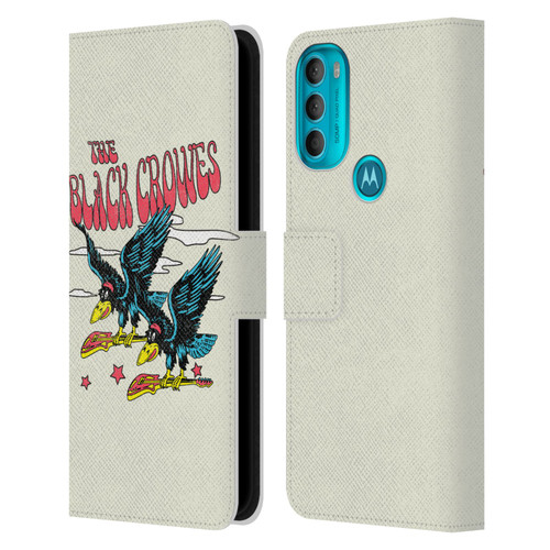 The Black Crowes Graphics Flying Guitars Leather Book Wallet Case Cover For Motorola Moto G71 5G