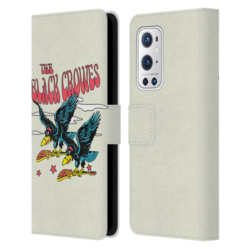 The Black Crowes Graphics Flying Guitars Leather Book Wallet Case Cover For OnePlus 9 Pro
