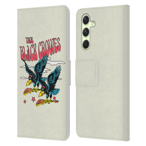 The Black Crowes Graphics Flying Guitars Leather Book Wallet Case Cover For Samsung Galaxy A54 5G