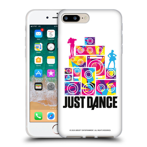 Just Dance Artwork Compositions Silhouette 5 Soft Gel Case for Apple iPhone 7 Plus / iPhone 8 Plus