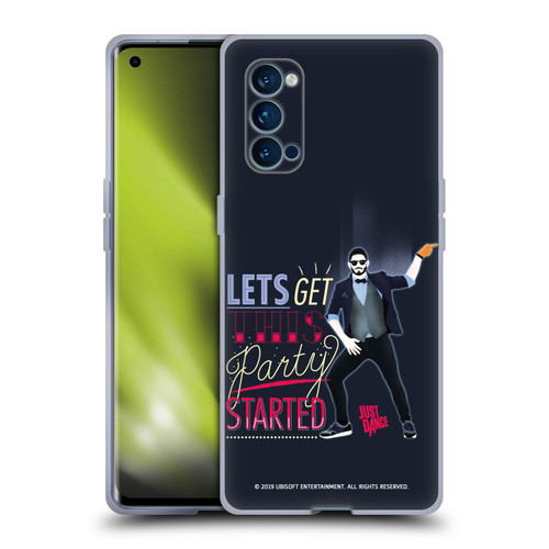 Just Dance Artwork Compositions Party Started Soft Gel Case for OPPO Reno 4 Pro 5G