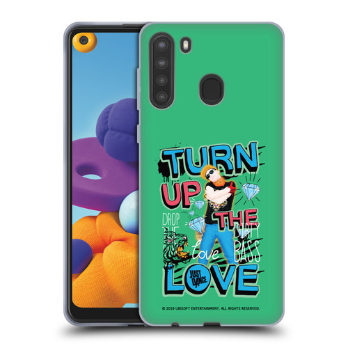 Just Dance Artwork Compositions Drop The Beat Soft Gel Case for Samsung Galaxy A21 (2020)