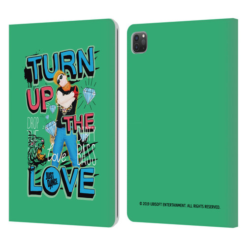 Just Dance Artwork Compositions Drop The Beat Leather Book Wallet Case Cover For Apple iPad Pro 11 2020 / 2021 / 2022
