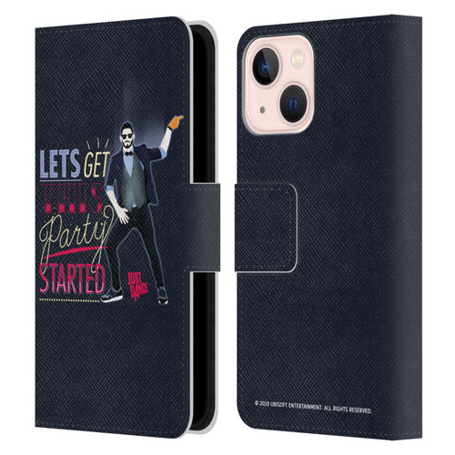 Just Dance Artwork Compositions Party Started Leather Book Wallet Case Cover For Apple iPhone 13 Mini