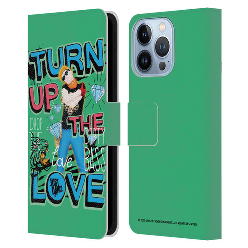 Just Dance Artwork Compositions Drop The Beat Leather Book Wallet Case Cover For Apple iPhone 13 Pro