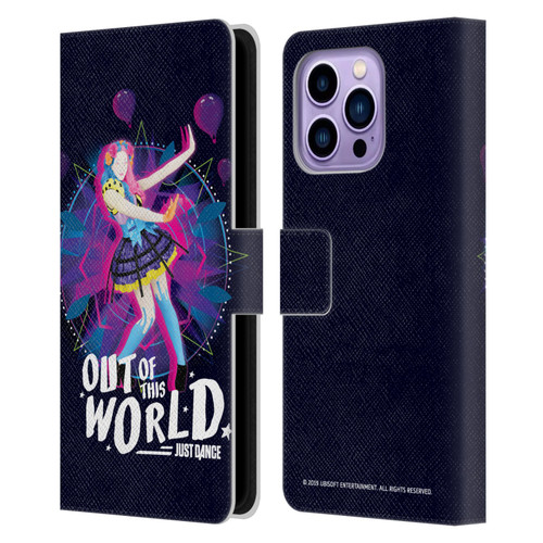 Just Dance Artwork Compositions Out Of This World Leather Book Wallet Case Cover For Apple iPhone 14 Pro Max