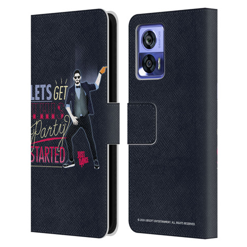 Just Dance Artwork Compositions Party Started Leather Book Wallet Case Cover For Motorola Edge 30 Neo 5G