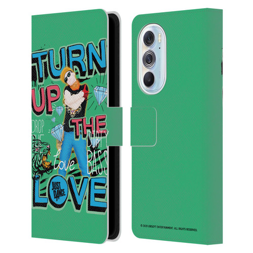 Just Dance Artwork Compositions Drop The Beat Leather Book Wallet Case Cover For Motorola Edge X30