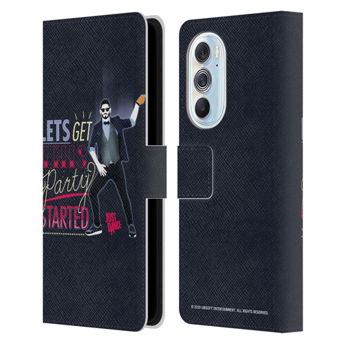 Just Dance Artwork Compositions Party Started Leather Book Wallet Case Cover For Motorola Edge X30