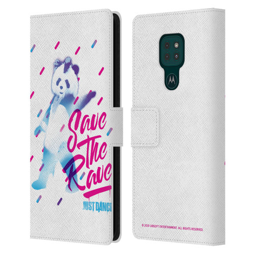 Just Dance Artwork Compositions Save The Rave Leather Book Wallet Case Cover For Motorola Moto G9 Play