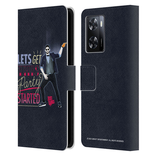 Just Dance Artwork Compositions Party Started Leather Book Wallet Case Cover For OPPO A57s