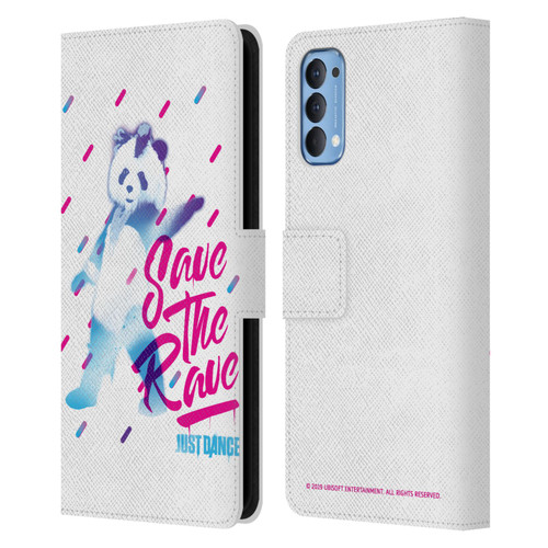 Just Dance Artwork Compositions Save The Rave Leather Book Wallet Case Cover For OPPO Reno 4 5G