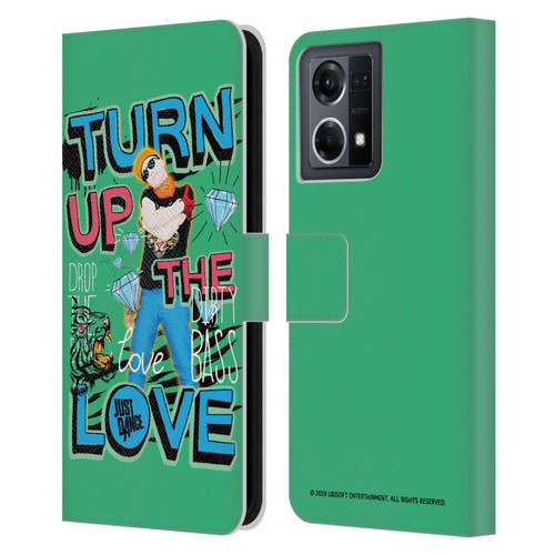 Just Dance Artwork Compositions Drop The Beat Leather Book Wallet Case Cover For OPPO Reno8 4G