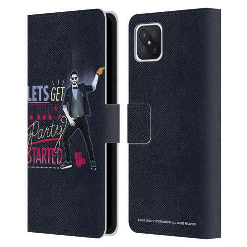 Just Dance Artwork Compositions Party Started Leather Book Wallet Case Cover For OPPO Reno4 Z 5G