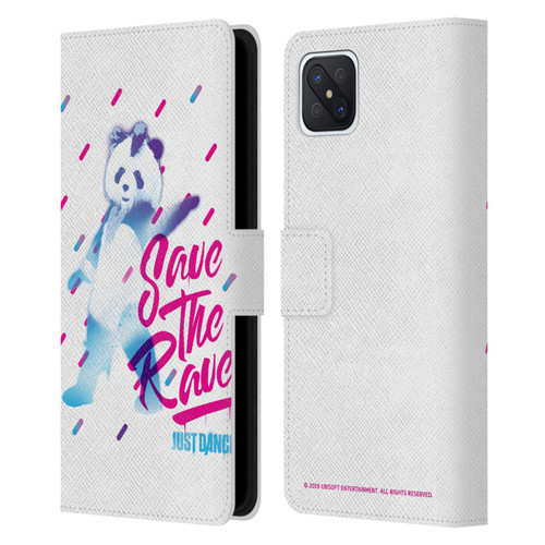 Just Dance Artwork Compositions Save The Rave Leather Book Wallet Case Cover For OPPO Reno4 Z 5G