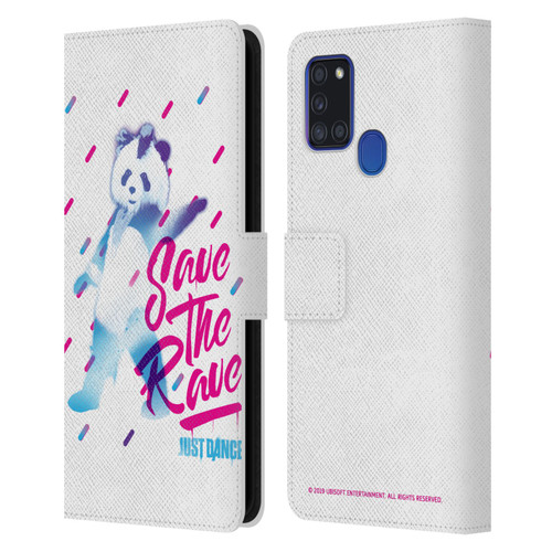 Just Dance Artwork Compositions Save The Rave Leather Book Wallet Case Cover For Samsung Galaxy A21s (2020)
