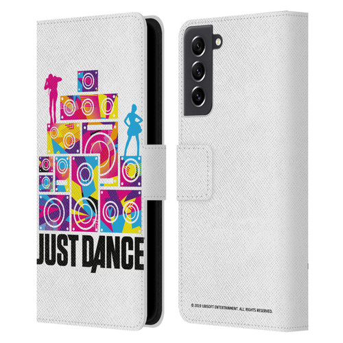 Just Dance Artwork Compositions Silhouette 4 Leather Book Wallet Case Cover For Samsung Galaxy S21 FE 5G