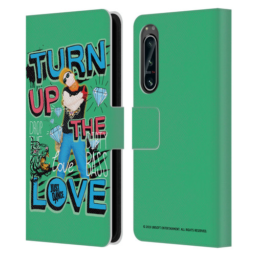 Just Dance Artwork Compositions Drop The Beat Leather Book Wallet Case Cover For Sony Xperia 5 IV