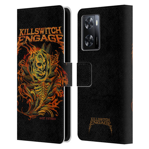 Killswitch Engage Band Art Quiet Distress Leather Book Wallet Case Cover For OPPO A57s