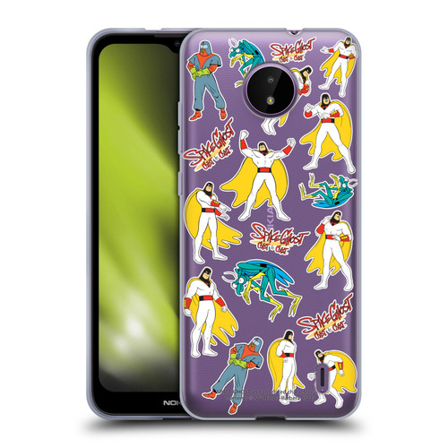 Space Ghost Coast to Coast Graphics Icons Soft Gel Case for Nokia C10 / C20