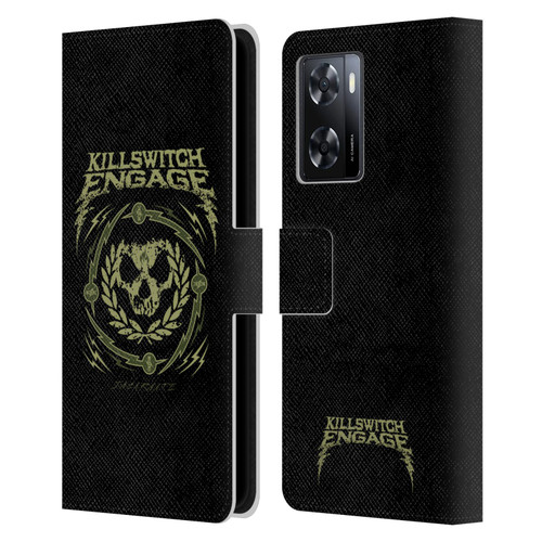 Killswitch Engage Band Logo Wreath Leather Book Wallet Case Cover For OPPO A57s