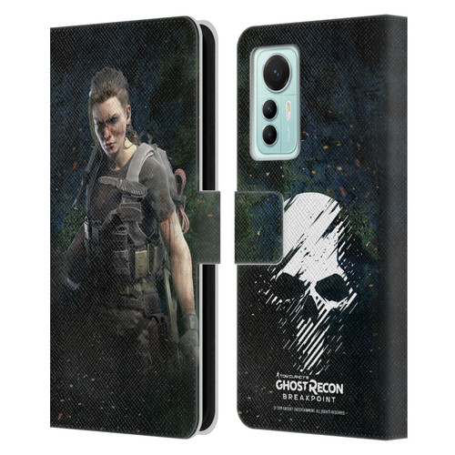 Tom Clancy's Ghost Recon Breakpoint Character Art Fury Leather Book Wallet Case Cover For Xiaomi 12 Lite