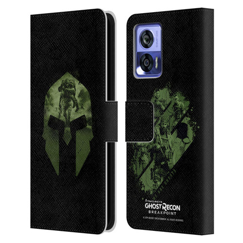 Tom Clancy's Ghost Recon Breakpoint Graphics Nomad Logo Leather Book Wallet Case Cover For Motorola Edge 30 Neo 5G