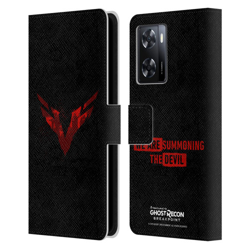 Tom Clancy's Ghost Recon Breakpoint Graphics Wolves Logo Leather Book Wallet Case Cover For OPPO A57s