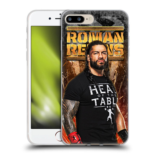 WWE Roman Reigns Grunge Soft Gel Case for Apple iPhone 7 Plus / iPhone 8 Plus
