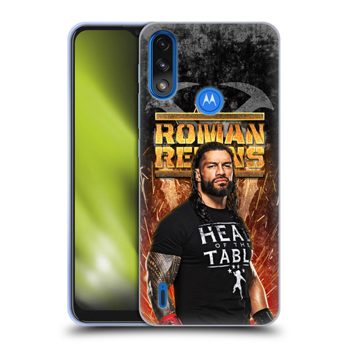 WWE Roman Reigns Grunge Soft Gel Case for Motorola Moto E7 Power / Moto E7i Power