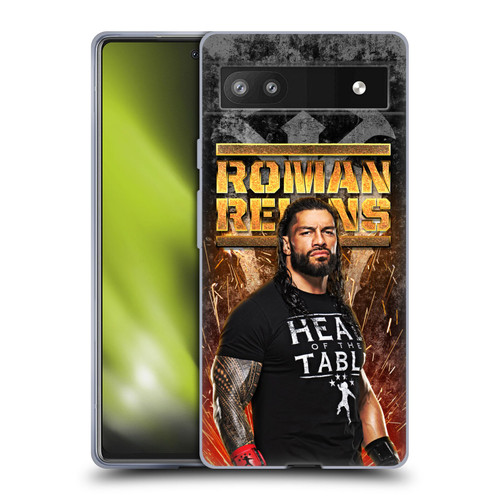 WWE Roman Reigns Grunge Soft Gel Case for Google Pixel 6a