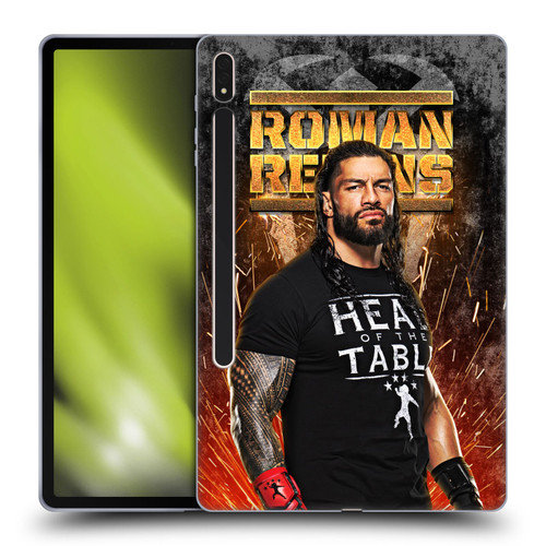 WWE Roman Reigns Grunge Soft Gel Case for Samsung Galaxy Tab S8 Plus