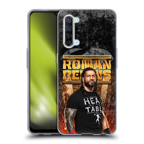 WWE Roman Reigns Grunge Soft Gel Case for OPPO Find X2 Lite 5G