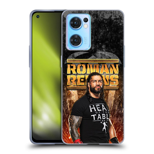 WWE Roman Reigns Grunge Soft Gel Case for OPPO Reno7 5G / Find X5 Lite