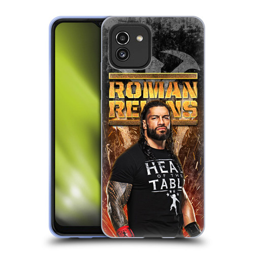 WWE Roman Reigns Grunge Soft Gel Case for Samsung Galaxy A03 (2021)