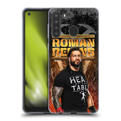 WWE Roman Reigns Grunge Soft Gel Case for Samsung Galaxy A21 (2020)