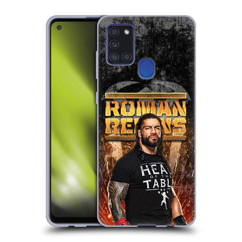 WWE Roman Reigns Grunge Soft Gel Case for Samsung Galaxy A21s (2020)