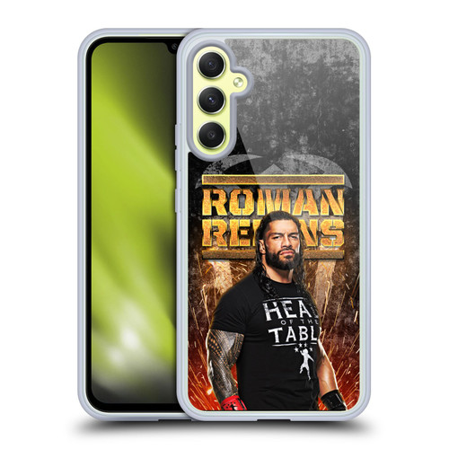WWE Roman Reigns Grunge Soft Gel Case for Samsung Galaxy A34 5G