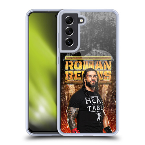 WWE Roman Reigns Grunge Soft Gel Case for Samsung Galaxy S21 FE 5G & MagSafe
