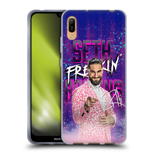 WWE Seth Rollins Seth Freakin' Rollins Soft Gel Case for Huawei Y6 Pro (2019)